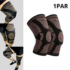 GENERICO - Rodillera Con Gel De Silicona y Varillas De Soporte PAR Talla XL