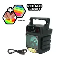 GENERICO - Speaker Altavoz con Bluetooth de Negro Y+Post-it Adhesivos