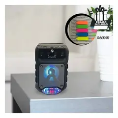 GENERICO - Pack12 Speaker Facil de Usar en Negro Y+Banderitas Adhesivas