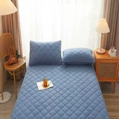 GENERICO - PROTECTOR IMPERMEABLE ANTI-FLUIDOS KING - AZUL ACERO