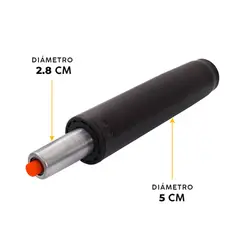 OFIDEAS - Pistón Neumático Gas Para Silla De Oficina Negro