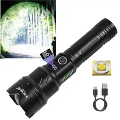 LIDIMI - Linterna Zoom L463A 30W Recargable con Pantalla Led