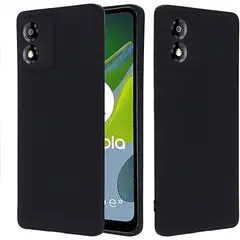 GENERICO - Case Protector para Motorola E13 Silicona Negro