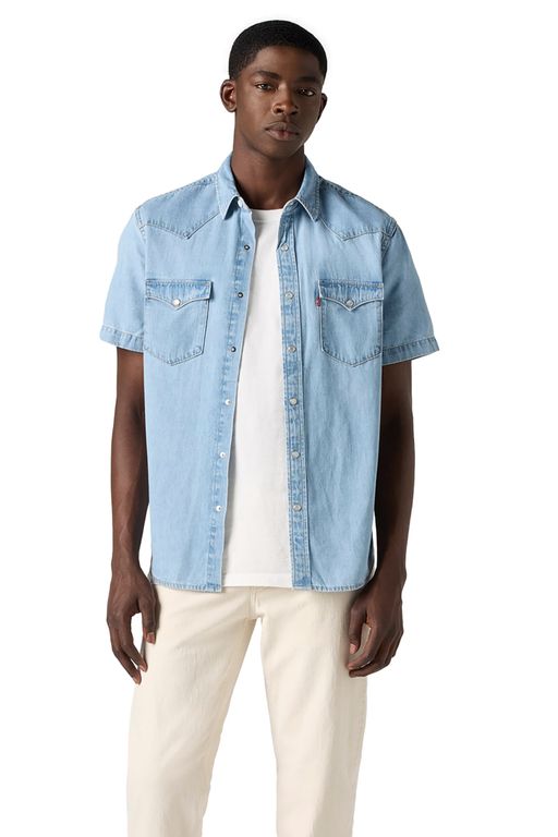 Camisa Hombre Classic Western Azul