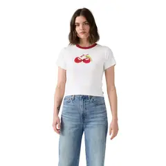 LEVIS - Polo Mujer Essential Sporty Tee Blanco