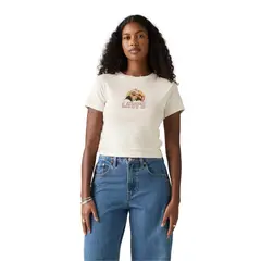 LEVIS - Polo Mujer Essential Sporty Tee Blanco