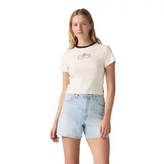 LEVIS - Polo Mujer Essential Sporty Tee Blanco
