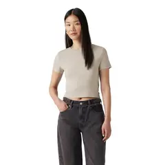 LEVIS - Polo Mujer Essential Sporty Tee Beige