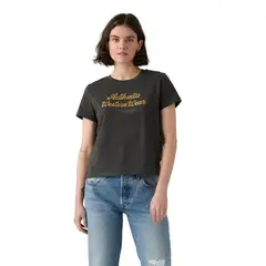 LEVIS - Polo Mujer Graphic Boxy Tshirt Negro