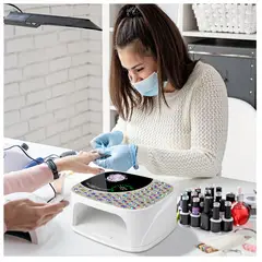 SEISA - Lampara Led Uv Profesional Secadora Uñas 168w Rosa Manicure