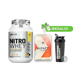 UNIVERSE NUTRITION - PROTEÍNA NITRO WHEY 1 KG COOKIES+ CREATINA MYPROTEIN 250G + SHAKER