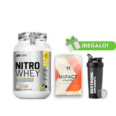 UNIVERSE NUTRITION - PROTEÍNA NITRO WHEY 1 KG VAINILLA + CREATINA MYPROTEIN 250G + SHAKER