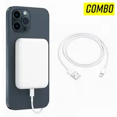 GENERICO - Combo Power Batería MagSafe 20000mAh + Cable USB a Lightning