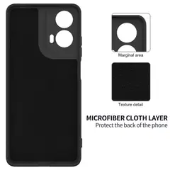 GENERICO - Case Protector para Motorola G04s Silicona Negro