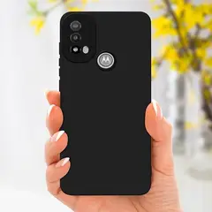 GENERICO - Case Protector para Motorola E30 Silicona Negro