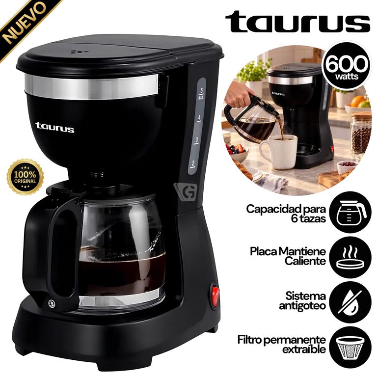 Cafetera New Coffee 6 tazas