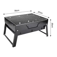 GENERICO - PARRILLA PORTATIL PARA CARBON - COMPACTA Y PRACTICA