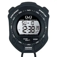 Q&Q - Cronómetro MF01J 150 Memorias 10 hrs Resolución 01/100