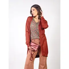 MICHELLE BELAU - BRUNA - CÁRDIGAN MANGA LARGA