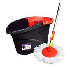 GENERICO - Trapeador Balde Prolimso Escurridor Giratorio 2 Mopas