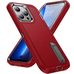 GENERICO - Funda para iPhone 16 Adventure Extreme Rojo-Negro