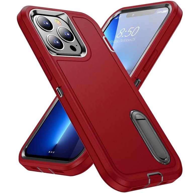Funda para iPhone 15 Pro Adventure Extreme Rojo-Negro