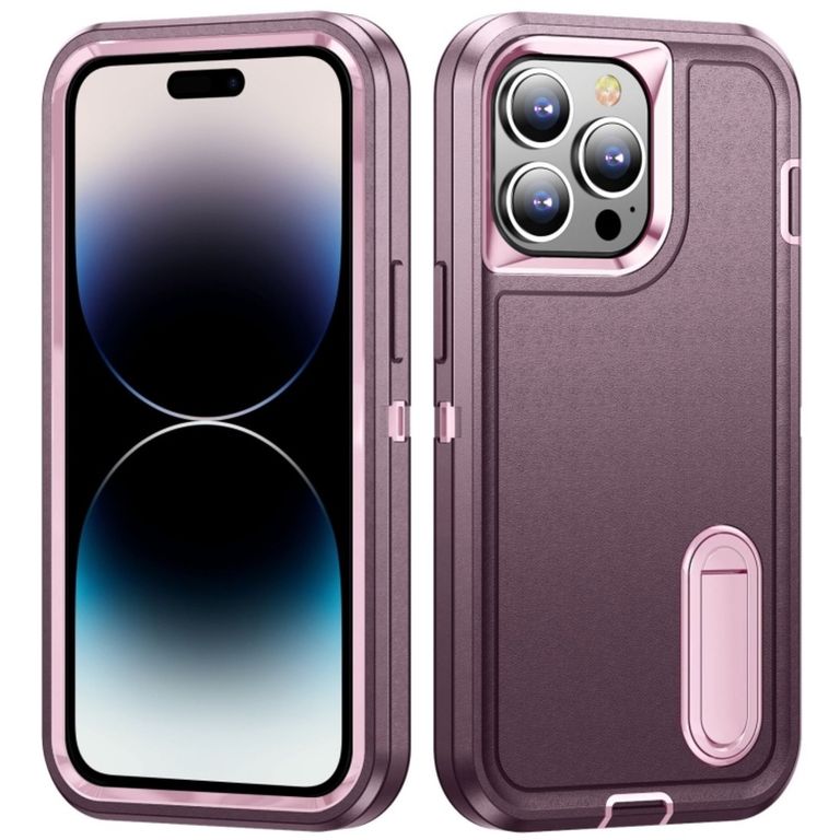 Funda para iPhone 15 Pro Adventure Extreme Morado-Rosa