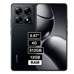XIAOMI - Celular 14T Pro 512GB 12GB RAM Negro Titán