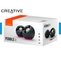 CREATIVE - PARLANTE PEBBLE SE RGB 2.0 4.4W / 8.8W 3.5MM BLACK