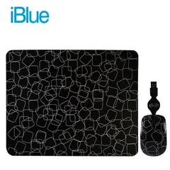 IBLUE - KIT PAD + MOUSE RETRACTIL USB FUNKY SQUARES PN XMK-886-FS