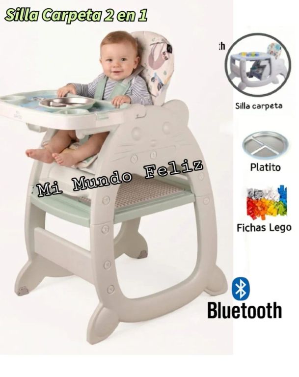 Silla de Comer para Bebe 3 en 1 Green 2026