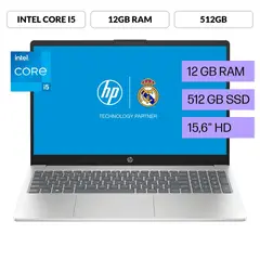 HP - Laptop 15-fd0061la Intel Core i5 12GB RAM 512GB SSD Pantalla 156” HD