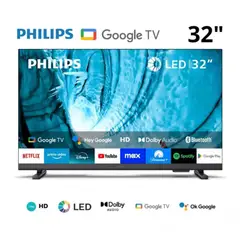 PHILIPS - Televisor Smart HD 32 Google TV 32PHD6909