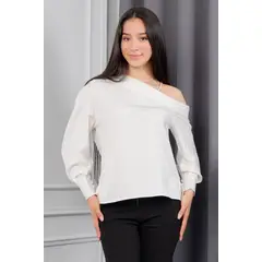 GENERICO - Blusa Mujer Blanca Elegante
