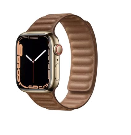 Correa de Cuero Imantado para apple watch 46mm - BROWN