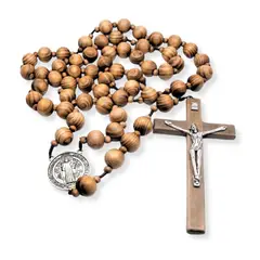 SANTORAL - Rosario Medalla de San Benito de Pared - Olivo