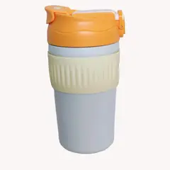 GENERICO - Vaso o taza termica Caliente/Frio de Acero inoxidable 450 ML - NARANJA