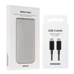 SAMSUNG - Cargador Power Bank 20000mAh + Cable 180cm