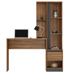 DIBA MUEBLES - Escritorio Con Librero Amplio Gizmo -