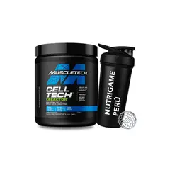 MUSCLETECH - CREACTOR CELL TECH Creatina HCL 120Servicios - 240Gr UNFLAVORED +SHAKER