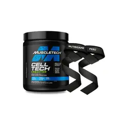 MUSCLETECH - CREACTOR CELL TECH Creatina HCL 120Servicios - 240Gr UNFLAVORED +STRAPS
