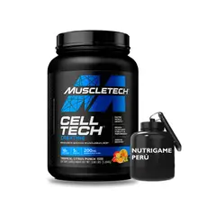 MUSCLETECH - CELL TECH CREATINE 3 Lb Sabor TRPICAL CITRUS PUNCH +PORTA