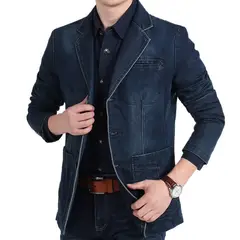 GIOIO - Chaqueta Vaquera Hombre Algodón Urbana Corta Entallada Básica​