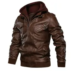GIOIO - Chaqueta Hombre Sintético Lavado Capucha Urbano Vanguardista Premium