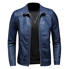GIOIO - Chaqueta Sintética Hombre Cuello Alto Impecable Corte Asiático Urbano Ajustado​