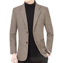 GIOIO - Saco Hombre Urbano Elegante Mezcla Lana Diario Oficina​