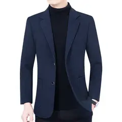 GIOIO - Saco Hombre Urbano Elegante Mezcla Lana Diario Oficina​