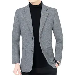 GIOIO - Saco Hombre Urbano Elegante Mezcla Lana Diario Oficina​