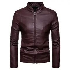 GIOIO - Chaqueta Hombre Corte Asiático Premium Cuello Alto Sintética Moderna​