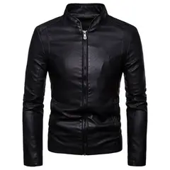 GIOIO - Chaqueta Hombre Corte Asiático Premium Cuello Alto Sintética Moderna​